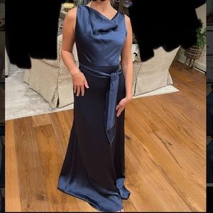 AMSALE bridesmaid dress. Size: 2 and 12. Color: French navy (pic 1)